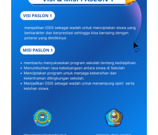 VIsi Misi Calon OSIS paslon 1 Masa Bakti 2024-2025 