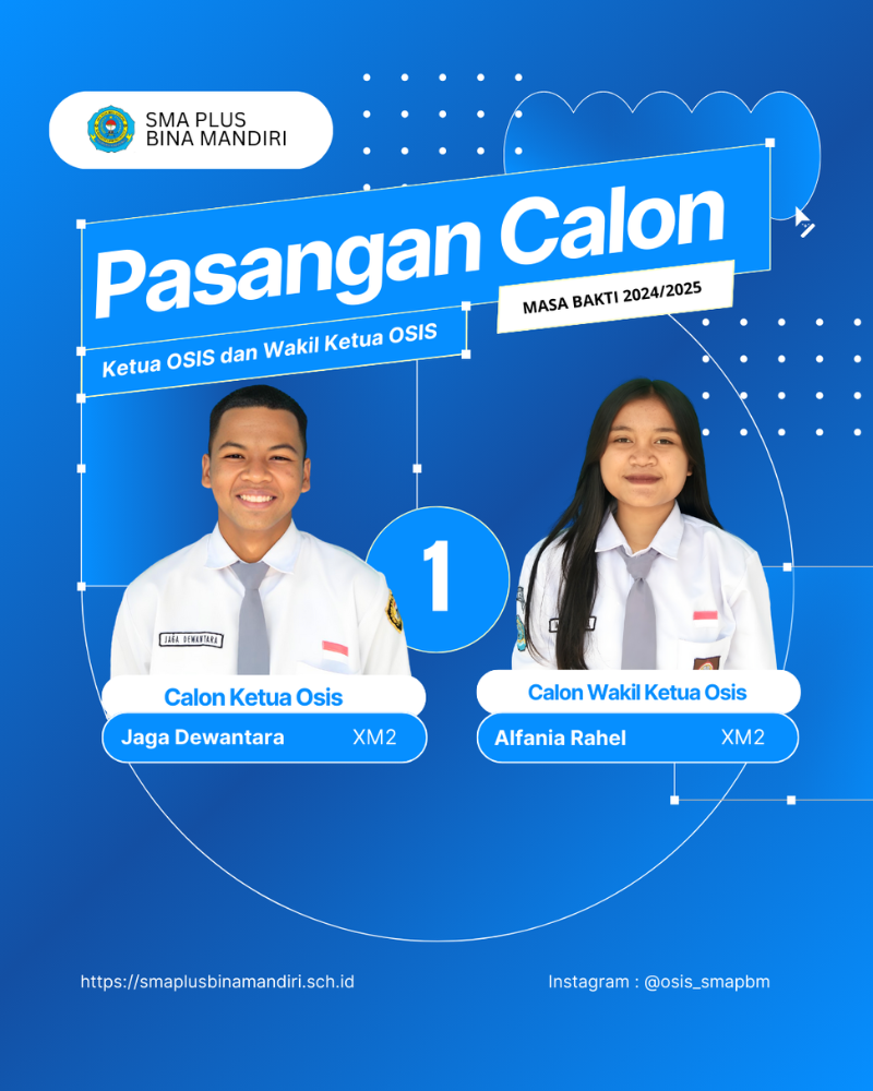 Pemilihan OSIS Paslon 1 Masa Bakti 2024-2025
